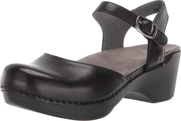 Dansko Sam Women's 1-2 inch heel Shoes Black : EU 38 (US Women's 7.5-8) Regular, Leather - Image 2