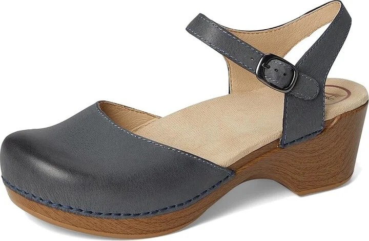Dansko Sam Women's 1-2 inch heel Shoes Denim Burnished Nubuck : EU 36 (US Women's 5.5-6) Regular, Leather - Image 5