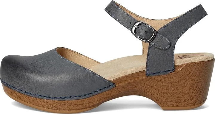 Dansko Sam Women's 1-2 inch heel Shoes Denim Burnished Nubuck : EU 36 (US Women's 5.5-6) Regular, Leather - Image 6