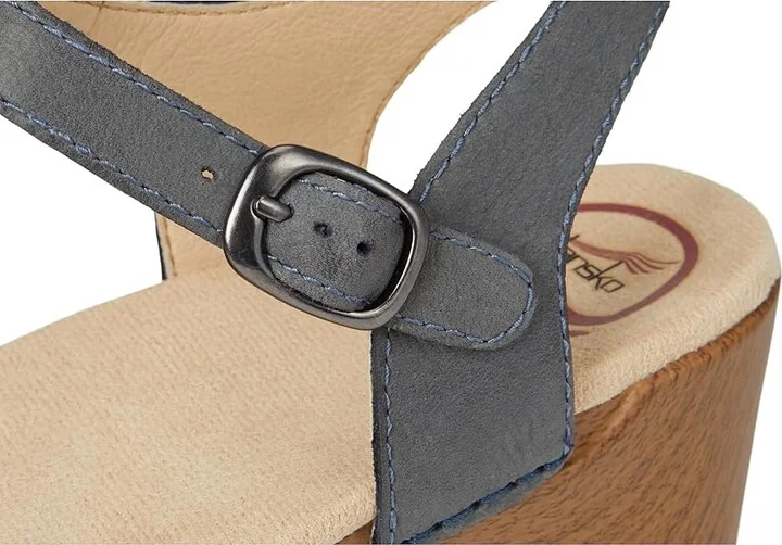 Dansko Sam Women's 1-2 inch heel Shoes Denim Burnished Nubuck : EU 36 (US Women's 5.5-6) Regular, Leather - Image 7