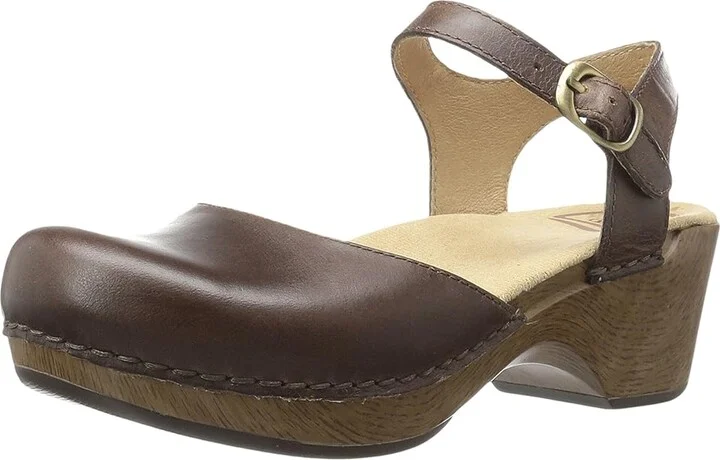 Dansko Sam Women's 1-2 inch heel Shoes Teak Vintage : EU 36 (US Women's 5.5-6) Regular, Leather - Image 2