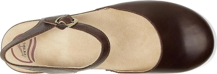 Dansko Sam Women's 1-2 inch heel Shoes Teak Vintage : EU 36 (US Women's 5.5-6) Regular, Leather - Image 3