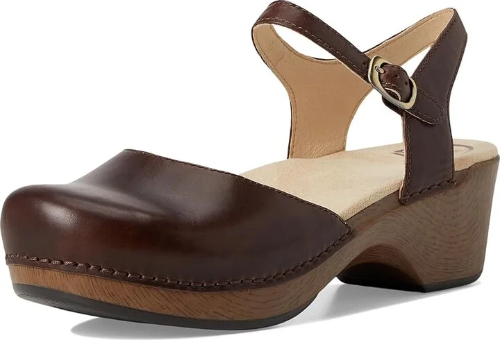 Dansko Sam Women's 1-2 inch heel Shoes Teak Vintage : EU 36 (US Women's 5.5-6) Regular, Leather - Image 6
