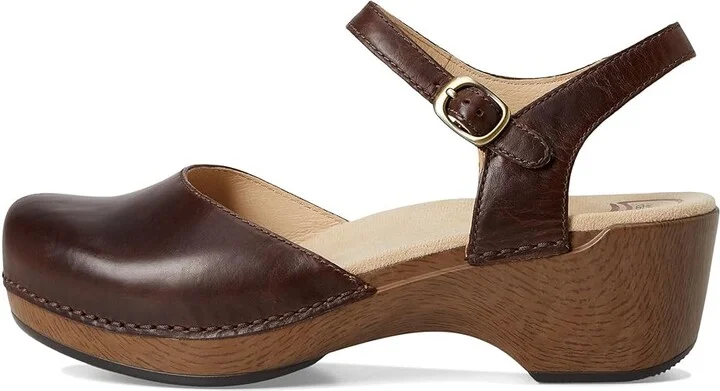 Dansko Sam Women's 1-2 inch heel Shoes Teak Vintage : EU 36 (US Women's 5.5-6) Regular, Leather - Image 7