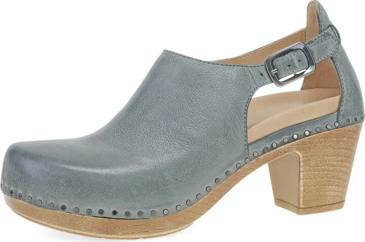 Dansko Sassy Stylish Upfront Closed Toe for Women - Energy-Return Footbed with Added Arch Support - Lightweight PU Outsole for Long-Lasting Wear - Great for All-Seasons Style Slate Milled 8.5-9 M US