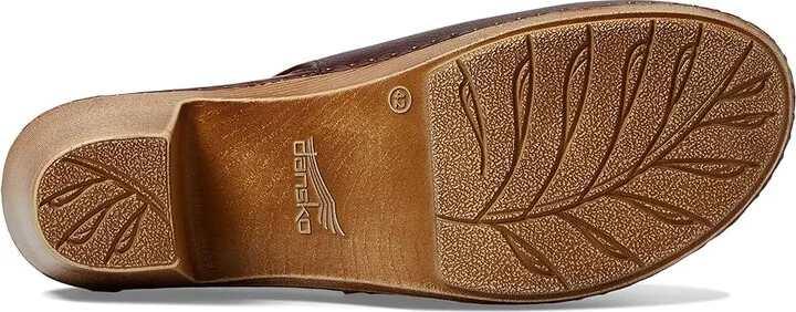 Dansko Sassy Women's Flat Shoes Cordovan Milled : EU 42 (US Women's 11.5-12) Regular, Leather - Image 3