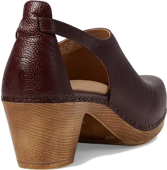 Dansko Sassy Women's Flat Shoes Cordovan Milled : EU 42 (US Women's 11.5-12) Regular, Leather - Image 4