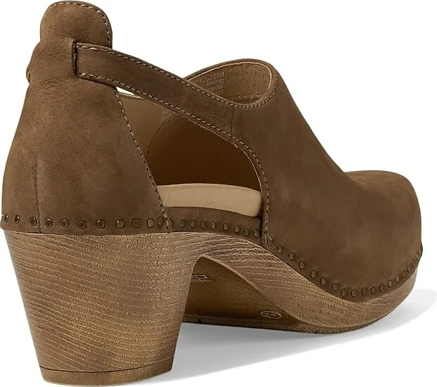 Dansko Sassy Women's Flat Shoes Morel Milled Nubuck : EU 42 (US Women's 11.5-12) Regular, Leather - Image 4