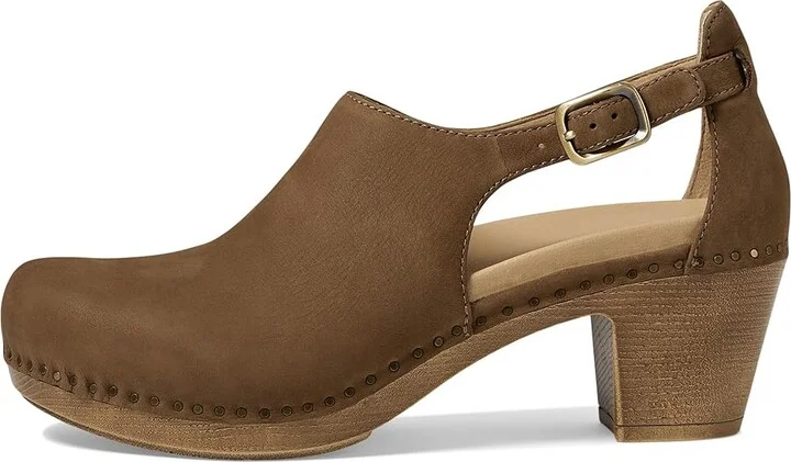 Dansko Sassy Women's Flat Shoes Morel Milled Nubuck : EU 42 (US Women's 11.5-12) Regular, Leather - Image 5