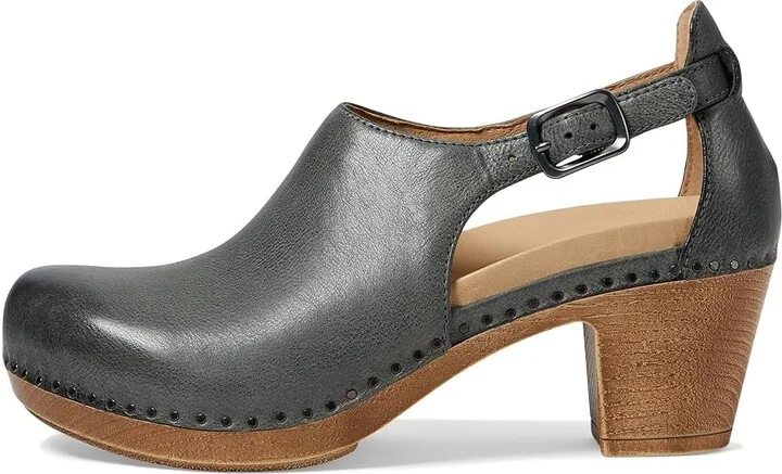 Dansko Sassy Women's Flat Shoes Slate Milled Burnished : EU 39 (US Women's 8.5-9) Regular, Leather - Image 5