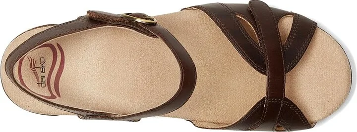 Dansko Season Women's Shoes Teak Vintage Pull Up : EU 37 (US Women's 6.5-7) Regular, Leather - Image 2