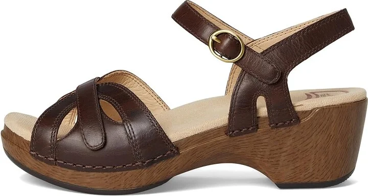Dansko Season Women's Shoes Teak Vintage Pull Up : EU 37 (US Women's 6.5-7) Regular, Leather - Image 6