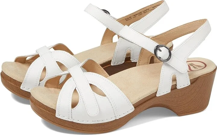 Dansko Season Women's Shoes White Full Grain : EU 38 (US Women's 7.5-8) Regular, Leather