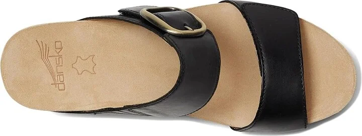 Dansko Shannon Women's Clog Shoes Black : EU 42 (US Women's 11.5-12) Regular, Leather - Image 2