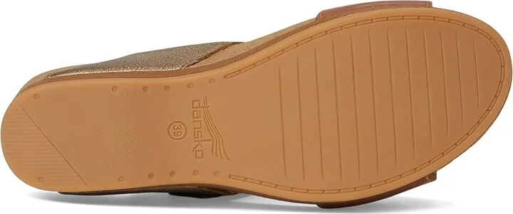 Dansko Shannon Women's Clog Shoes Gold Tan : EU 39 (US Women's 8.5-9) Regular, Leather - Image 3