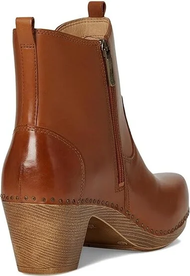 Dansko Shayna Women's Flat Shoes Luggage Burnished Calf : EU 42 (US Women's 11.5-12) Regular, Leather - Image 4