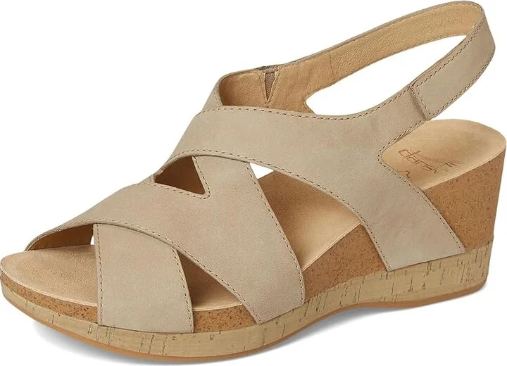 Dansko Shyla Women's Sandals Sand : EU 42 (US Women's 11.5-12) Regular, Leather - Image 5