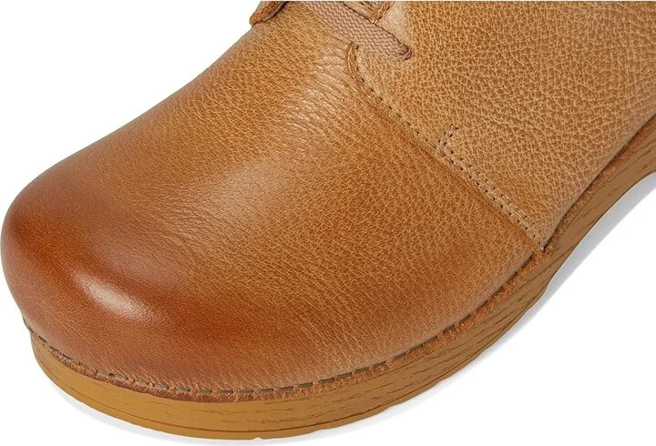 Dansko Sigourney Flat Shoes Honey Distressed : EU 38 (US Men's 4.5-5 - Women's 7.5-8) Regular, Leather - Image 2