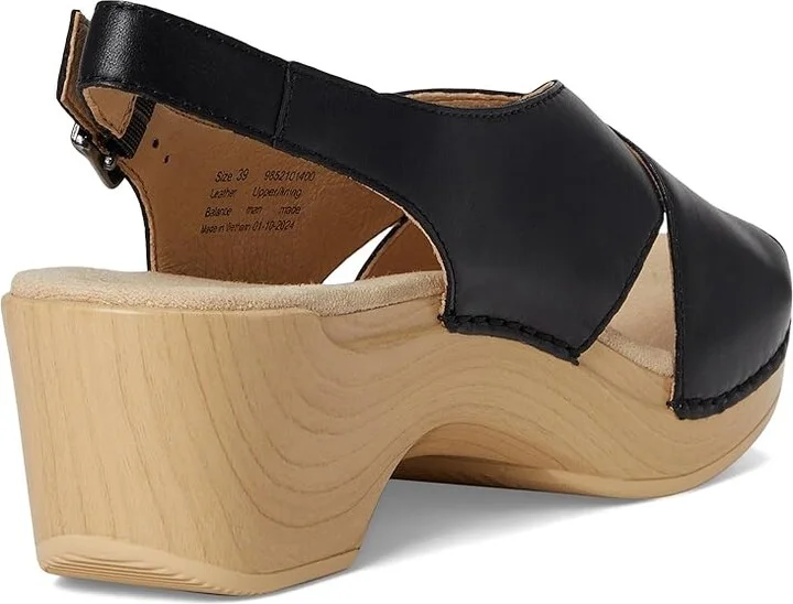 Dansko Sloane Women's Sandals Black : EU 36 (US Women's 5.5-6) Regular, Leather - Image 4