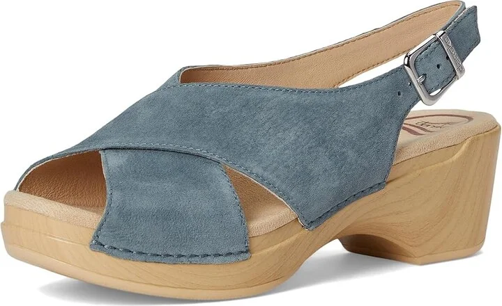 Dansko Sloane Women's Sandals Denim : EU 41 (US Women's 10.5-11) Regular, Leather - Image 5