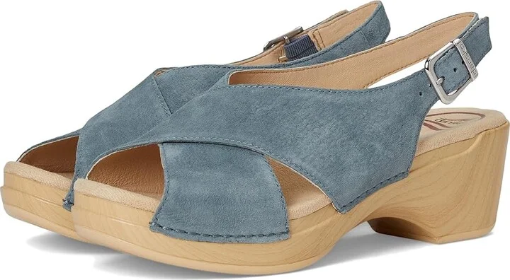 Dansko Sloane Women's Sandals Denim : EU 41 (US Women's 10.5-11) Regular, Leather