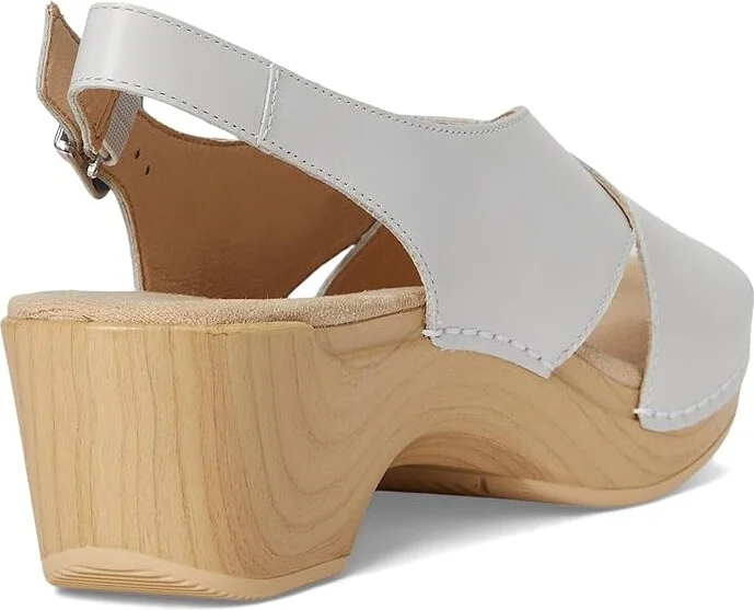 Dansko Sloane Women's Sandals White : EU 40 (US Women's 9.5-10) Regular, Leather - Image 4