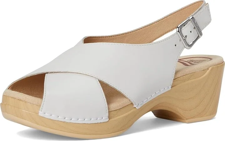 Dansko Sloane Women's Sandals White : EU 40 (US Women's 9.5-10) Regular, Leather - Image 5