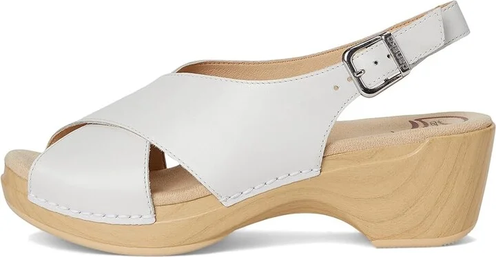 Dansko Sloane Women's Sandals White : EU 40 (US Women's 9.5-10) Regular, Leather - Image 6