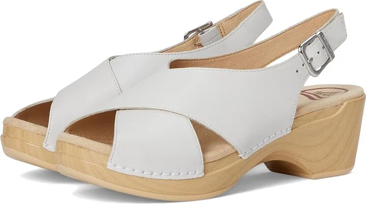 Dansko Sloane Women's Sandals White : EU 40 (US Women's 9.5-10) Regular, Leather
