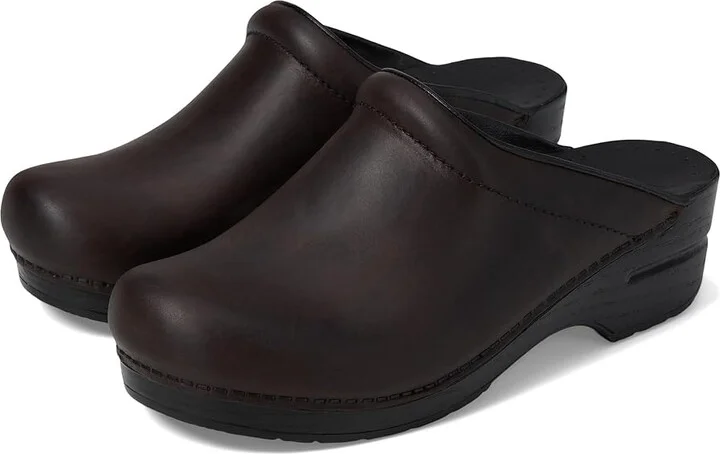 Dansko Sonja Clog Women's Clog Shoes Antique Brown/Black Outsole : EU 35 (US Women's 4.5-5) Regular, Leather/Nubuck