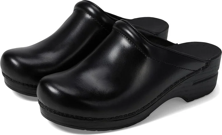 Dansko Sonja Clog Women's Clog Shoes Black Cabrio : EU 36 (US Women's 5.5-6) Regular, Leather/Nubuck