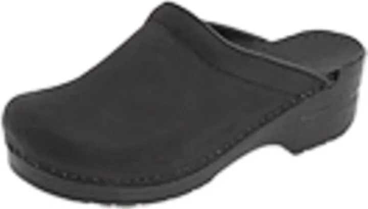 Dansko Sonja Clog Women's Clog Shoes Black Oiled : EU 35 (US Women's 4.5-5) Regular, Leather/Nubuck - Image 2