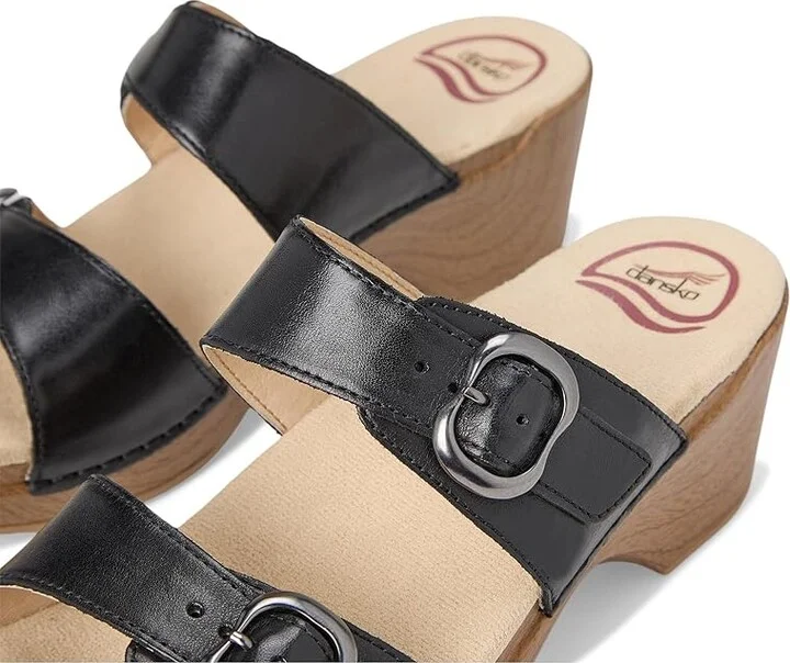 Dansko Sophie Women's Sandals Black : EU 39 (US Women's 8.5-9) Regular, Leather - Image 7