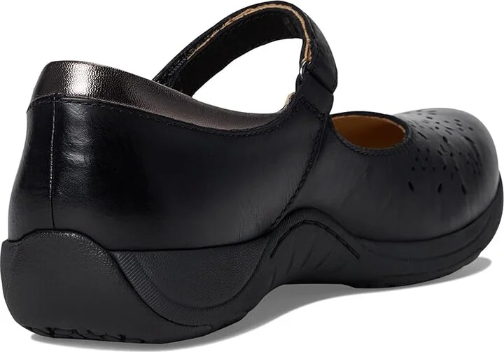 Dansko Stacy Women's Shoes Black Waxy Burnished : EU 37 (US Women's 6.5-7) Regular, Leather - Image 4