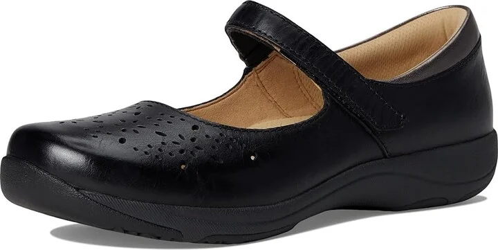 Dansko Stacy Women's Shoes Black Waxy Burnished : EU 37 (US Women's 6.5-7) Regular, Leather - Image 5