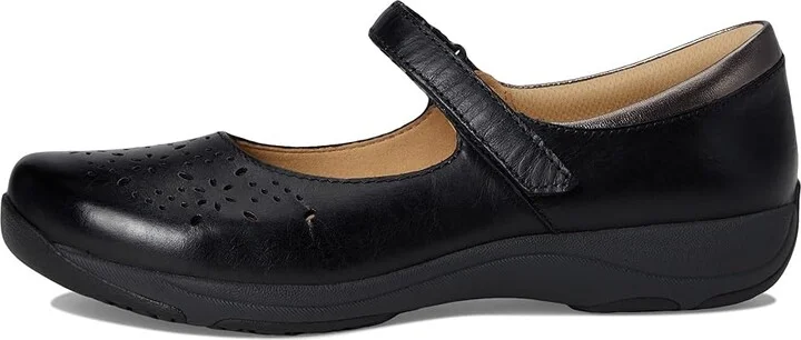 Dansko Stacy Women's Shoes Black Waxy Burnished : EU 37 (US Women's 6.5-7) Regular, Leather - Image 6