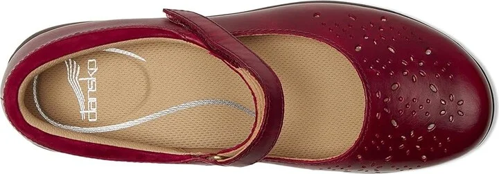 Dansko Stacy Women's Shoes Red Waxy Burnished : EU 42 (US Women's 11.5-12) Regular, Leather - Image 2