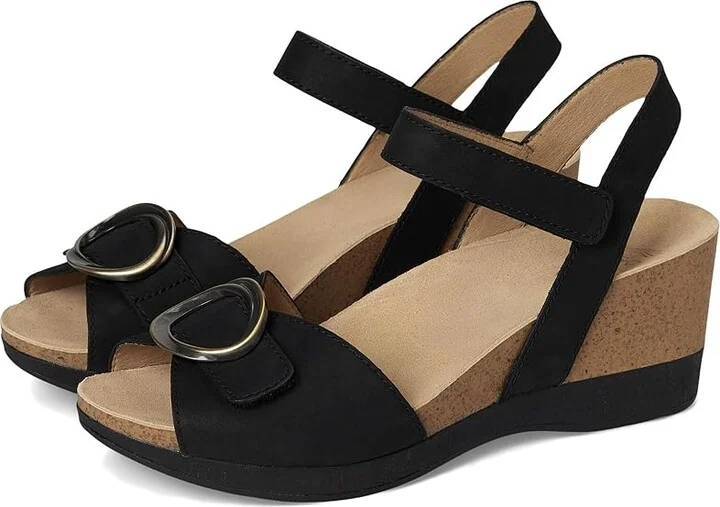 Dansko Stella Women's Sandals Black : EU 40 (US Women's 9.5-10) Regular, Leather
