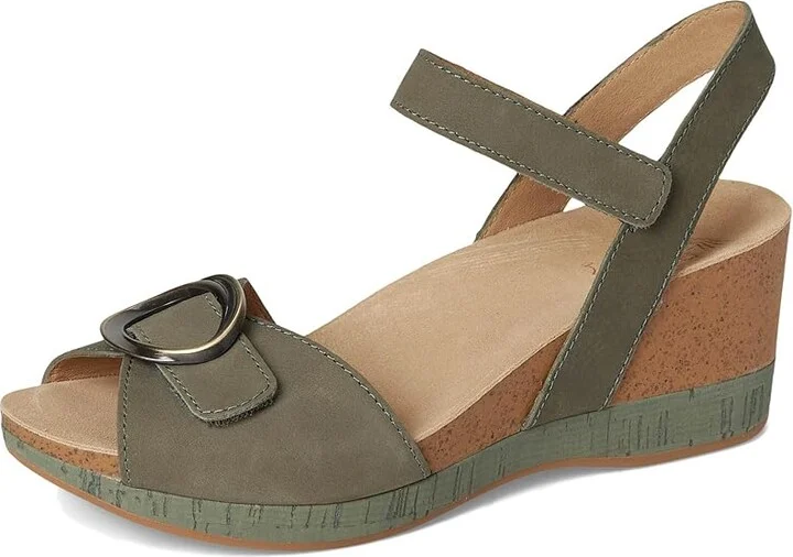 Dansko Stella Women's Sandals Sage : EU 41 (US Women's 10.5-11) Regular, Leather - Image 5
