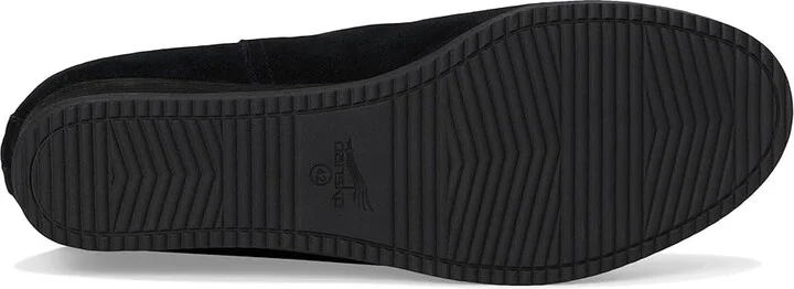 Dansko Stephanie Flat Shoes Black Waterproof Suede : EU 40 (US Men's 6.5-7 - Women's 9.5-10) Regular, Leather/Rubber/Suede - Image 3