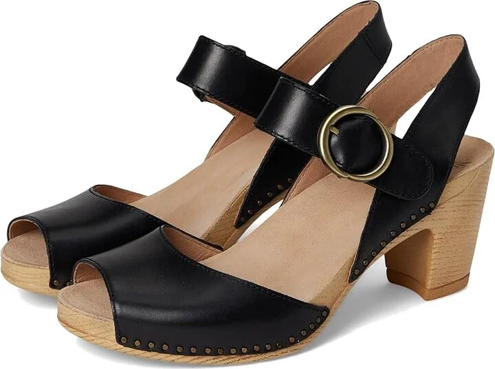 Dansko Tamra Women's Sandals Black : EU 42 (US Women's 11.5-12) Regular, Leather