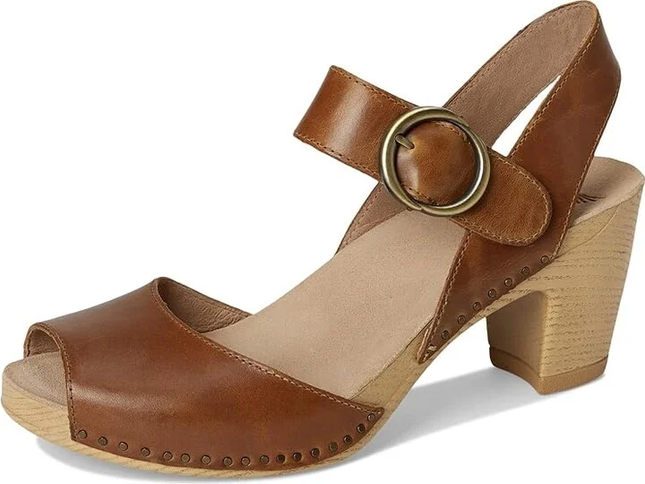 Dansko Tamra Women's Sandals Tan : EU 39 (US Women's 8.5-9) Regular, Leather - Image 5