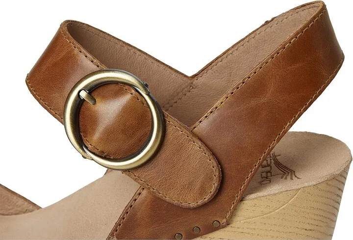 Dansko Tamra Women's Sandals Tan : EU 39 (US Women's 8.5-9) Regular, Leather - Image 7