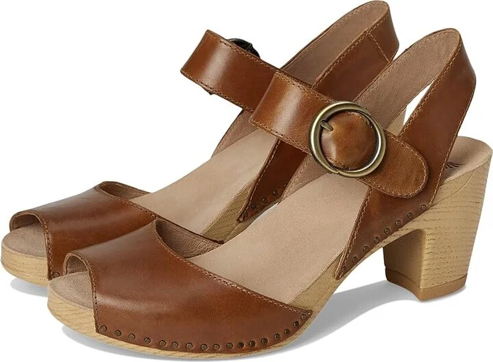 Dansko Tamra Women's Sandals Tan : EU 39 (US Women's 8.5-9) Regular, Leather