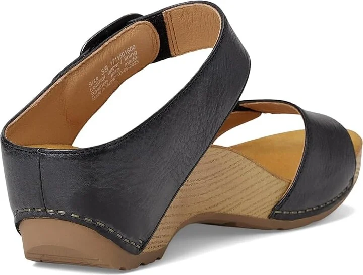 Dansko Tanya Women's Shoes Black Milled Burnished : EU 38 (US Women's 7.5-8) Regular, Leather - Image 4