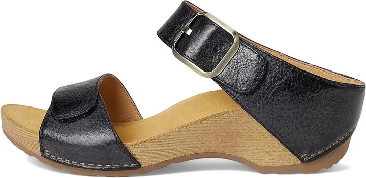 Dansko Tanya Women's Shoes Black Milled Burnished : EU 38 (US Women's 7.5-8) Regular, Leather - Image 6