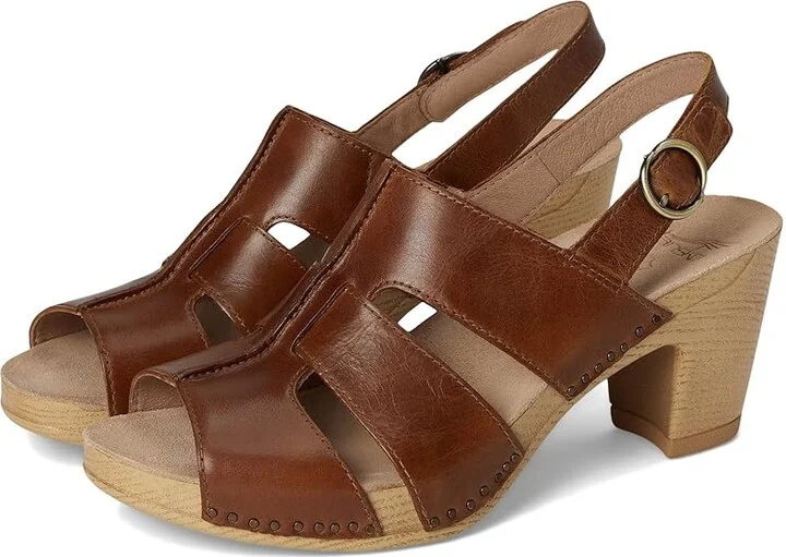 Dansko Tatiana Women's Sandals Tan : EU 42 (US Women's 11.5-12) Regular, Leather/Suede