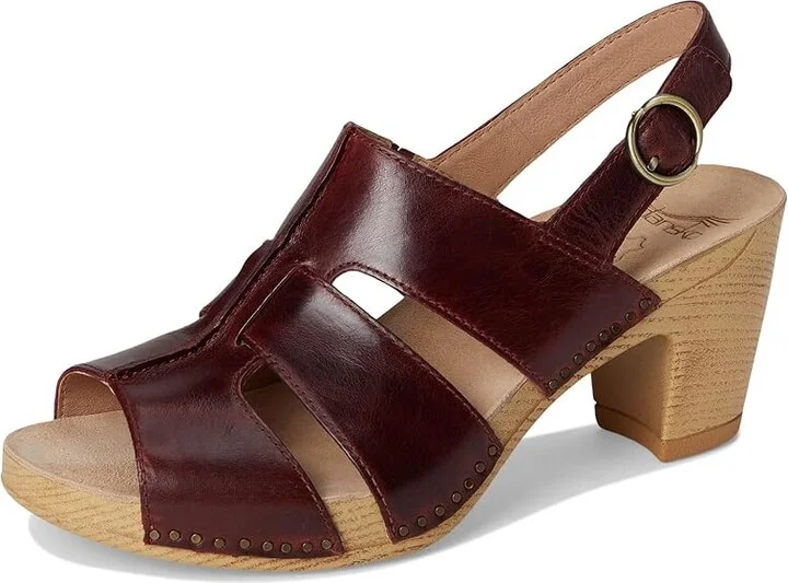 Dansko Tatiana Women's Sandals Wine : EU 40 (US Women's 9.5-10) Regular, Leather/Suede - Image 5