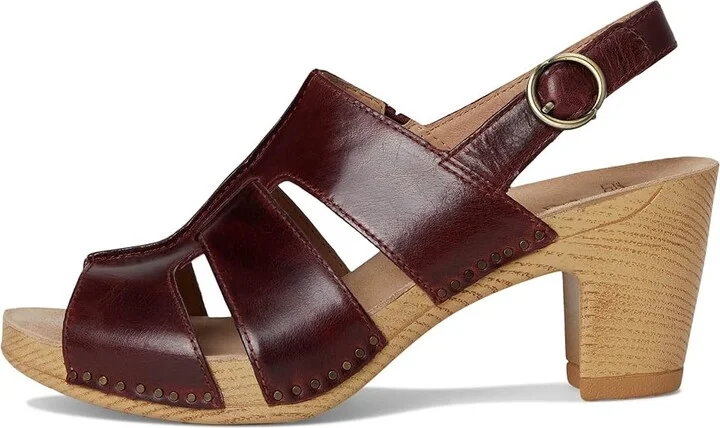 Dansko Tatiana Women's Sandals Wine : EU 40 (US Women's 9.5-10) Regular, Leather/Suede - Image 6