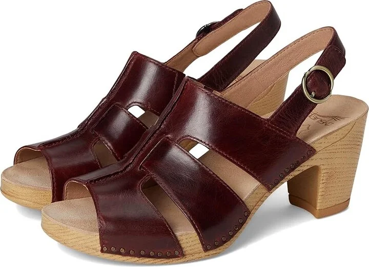 Dansko Tatiana Women's Sandals Wine : EU 40 (US Women's 9.5-10) Regular, Leather/Suede